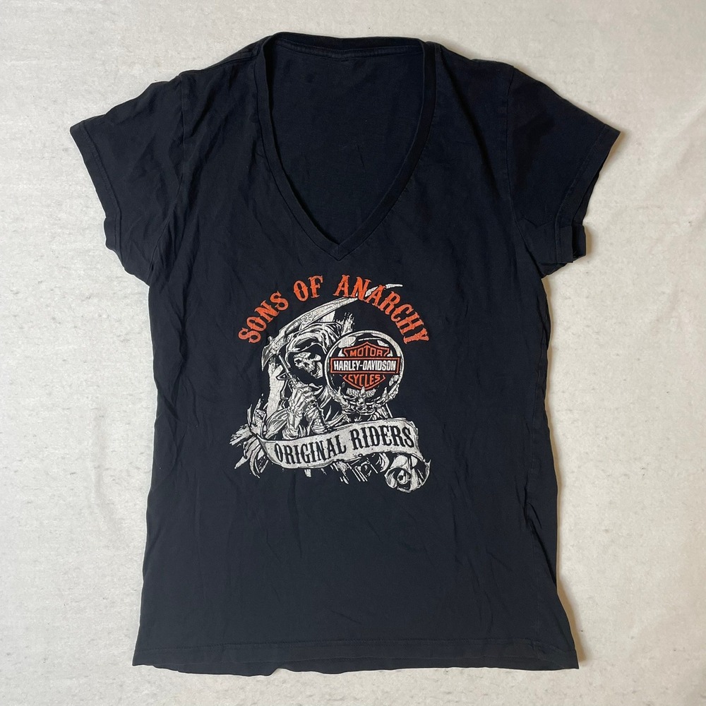 Sons of Anarchy Harley-Davidson Original Riders‎ Graphic V-Neck T-Shirt
